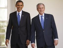 Obama and Bush